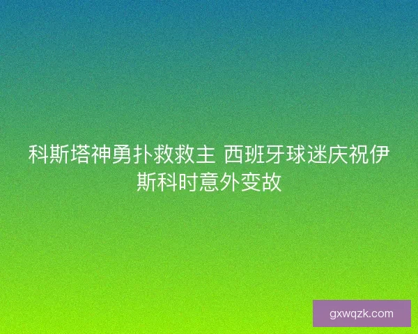 科斯塔神勇扑救救主 西班牙球迷庆祝伊斯科时意外变故